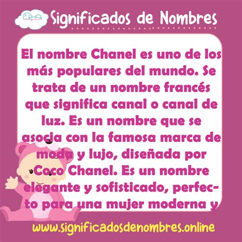 Significado del Nombre Chanel – Origen y Historia